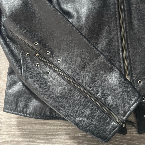 Vintage ISIS Eagle Harley Davidson Woman’s Leather Jacket - Picture 3 of 12